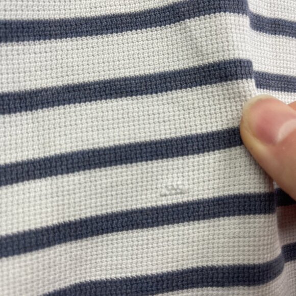 Pierre Cardin Shirt Mens Size Medium Blue Striped Short Sleeve Polo Rugby - Picture 7 of 16